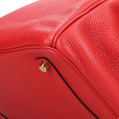 HERMES Birkin 35 Rouge Casaque Clemence Handbag Size 35