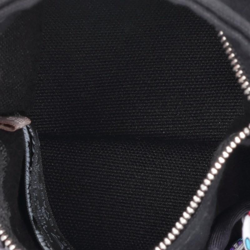 HERMES Petit h Silk Mesh Handbag Gray/Pink