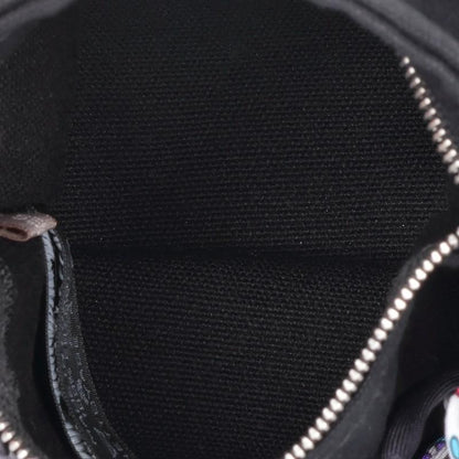 HERMES Petit h Silk Mesh Handbag Gray/Pink
