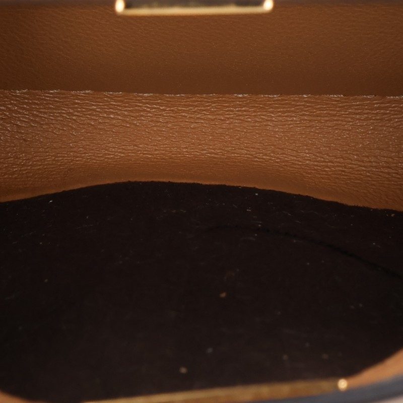 FENDI Brown Nano Peekaboo Boa Mini Handbag