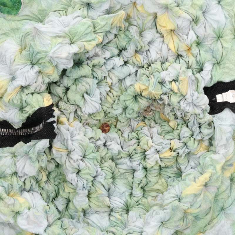 MASU Green Dandelion Pattern Spiky Hand Bag