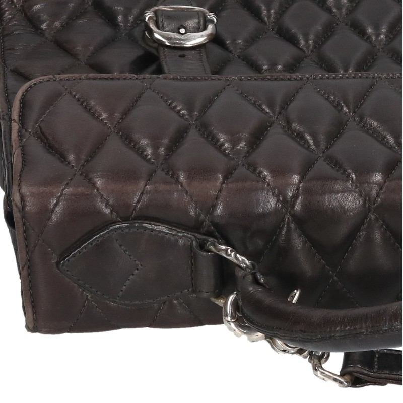 Chrome Hearts Heart Clip Strap Quilted Leather Bag