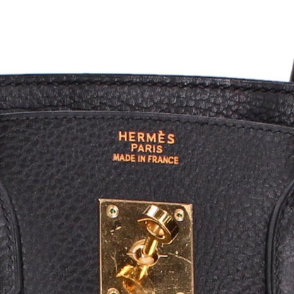 HERMES Birkin 35 Gold Hardware Ardennes Leather Bag Size 35