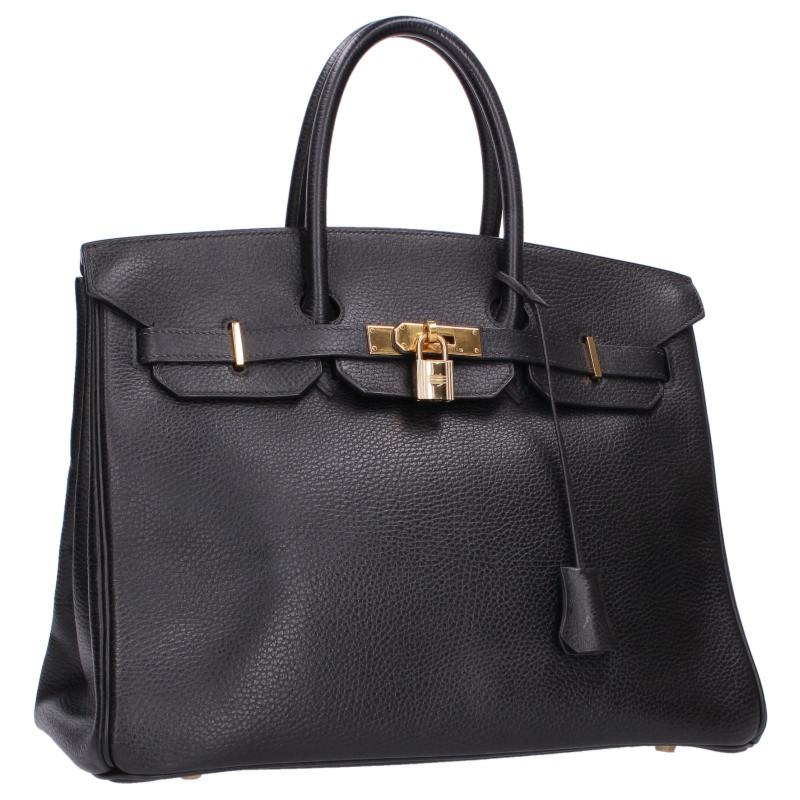 HERMES Birkin 35 Gold Hardware Ardennes Multi Size 35