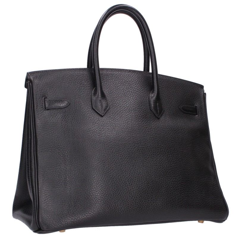 HERMES Birkin 35 Gold Hardware Ardennes Multi Size 35