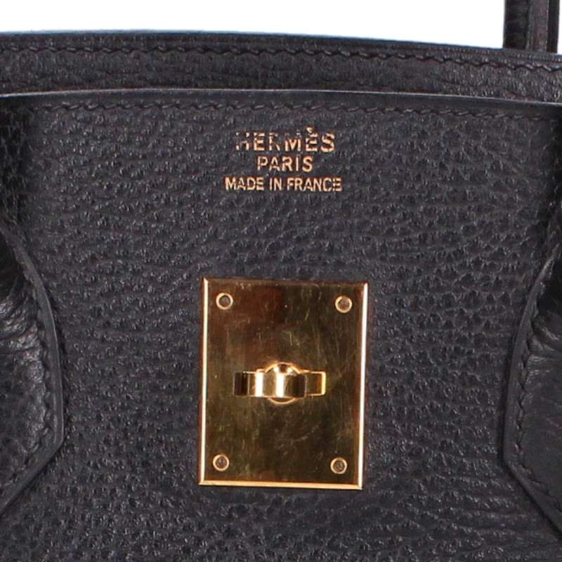 HERMES Birkin 35 Gold Hardware Ardennes Multi Size 35
