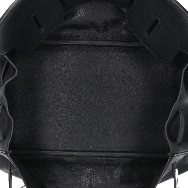 HERMES Shoulder Birkin 42 Clemence Handbag Black Size 42