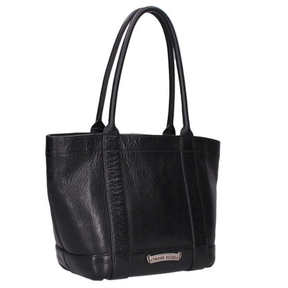 Chrome Hearts Mini Tote Leather Handbag Black Size ONE SIZE
