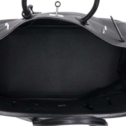 HERMES Birkin 35 Togo Leather Handbag Black Size 35