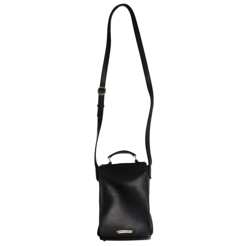 Chrome Hearts CH Plus 2-Way Leather Bag Black Size ONE SIZE