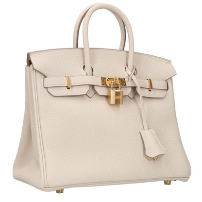 HERMES Birkin Togo Leather Gold Hardware Bag Size 25