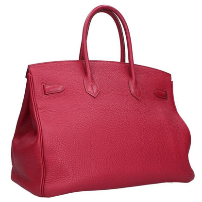 HERMES Birkin Togo Ruby Silver HW Bag Size 35