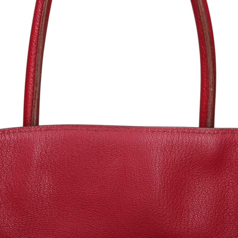 HERMES Birkin Togo Ruby Silver HW Bag Size 35
