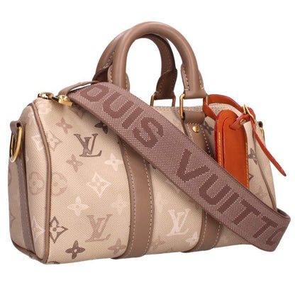 LOUISVUITTON Keepall Bandoulière 25 Bag Beige Size 25