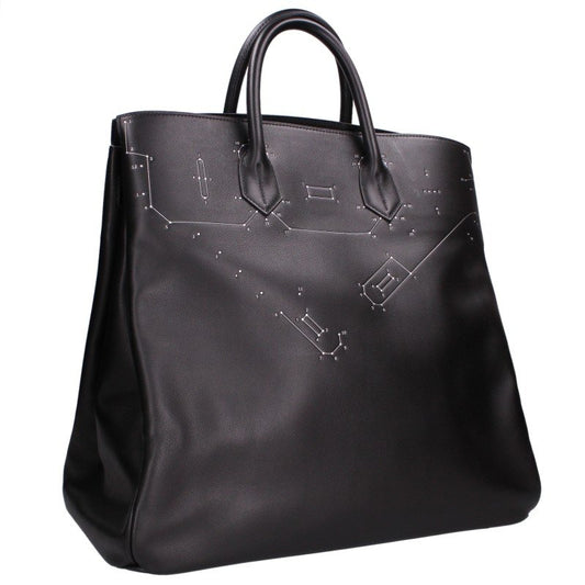 HERMES Haut a Courroies 40 Evergrain Leather Handbag