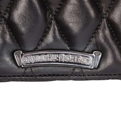 Chrome Hearts Black Leather Handbag