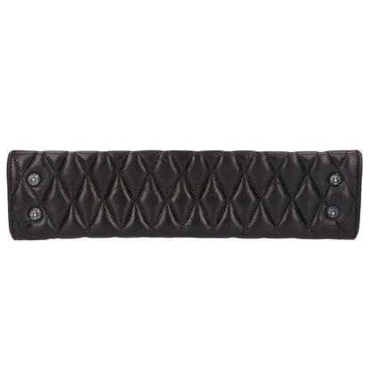 Chrome Hearts Black Leather Handbag