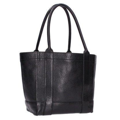 Chrome Hearts TOTE MINI Scroll Label Plate Leather Bag Black