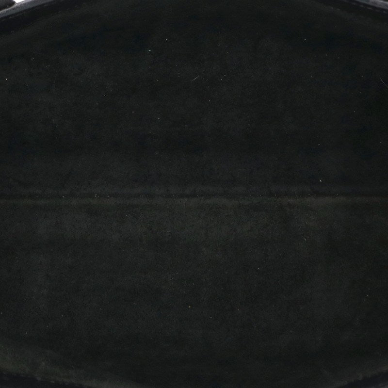 Chrome Hearts TOTE MINI Scroll Label Plate Leather Bag Black