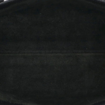 Chrome Hearts TOTE MINI Scroll Label Plate Leather Bag Black