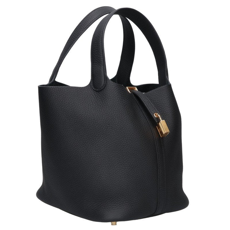 HERMES Picotin Lock MM Taurillon Leather Bag Size MM
