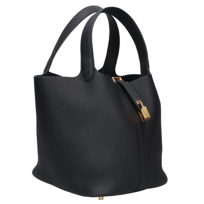 HERMES Picotin Lock MM Taurillon Leather Bag Size MM