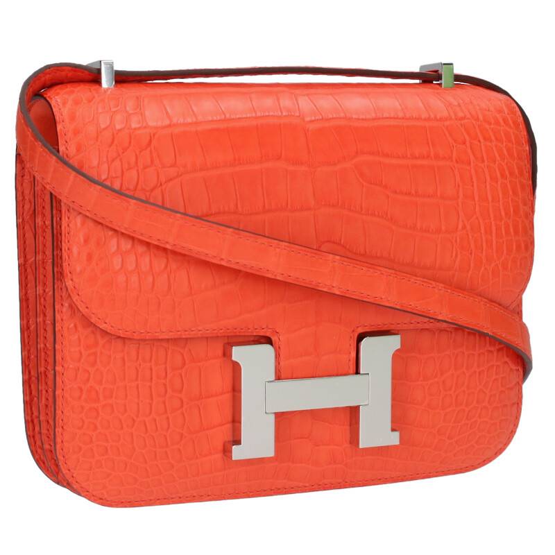 HERMES Constance Mini Matte Alligator Bag Size ONE SIZE