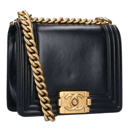 CHANEL Boy Chanel Mini Leather Chain Shoulder Size ONE SIZE