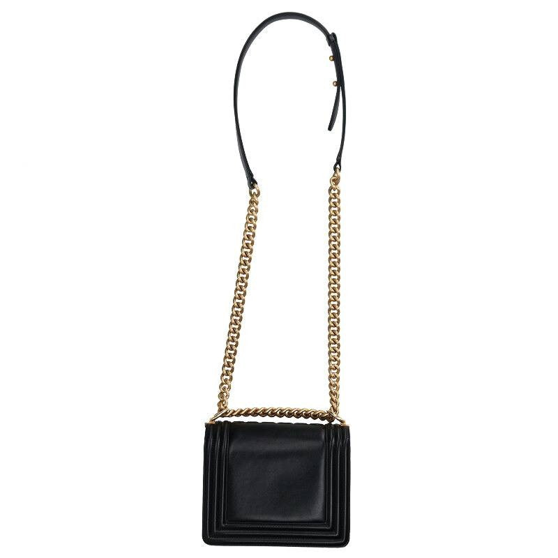 CHANEL Boy Chanel Mini Leather Chain Shoulder Size ONE SIZE