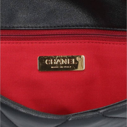 CHANEL 19 Maxi Flap Shiny Lambskin 2-Way Bag Size ONE SIZE