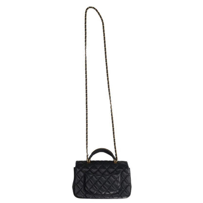 CHANEL Top Handle Mini Flap Chain Shoulder Bag Size ONE SIZE