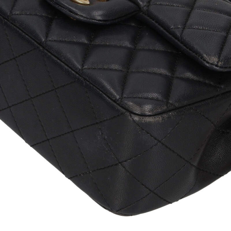 CHANEL Top Handle Mini Flap Chain Shoulder Bag Size ONE SIZE