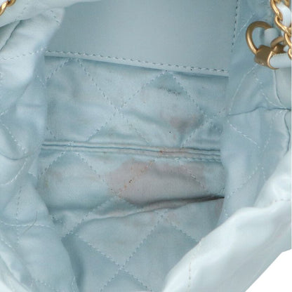 CHANEL 22 Leather Quilted Chain Shoulder Bag Size ONE SIZE