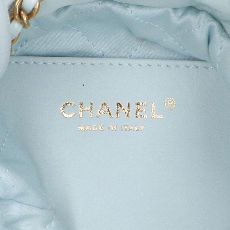 CHANEL 22 Leather Quilted Chain Shoulder Bag Size ONE SIZE