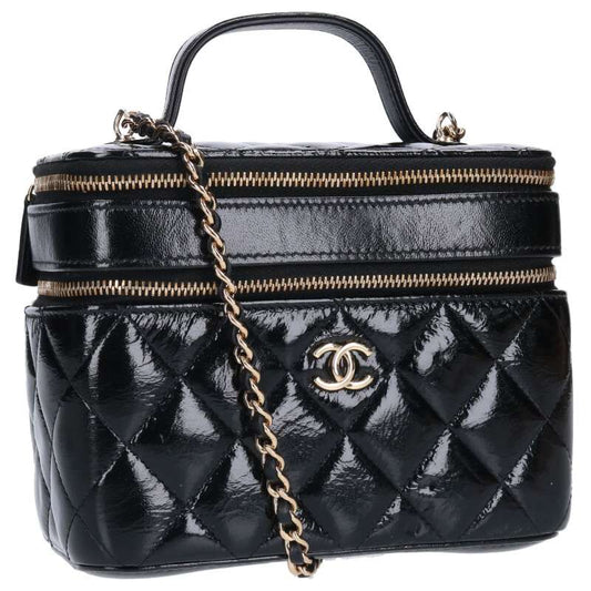 CHANEL Matelasse Vanity Quilted Shoulder Bag Size ONE SIZE
