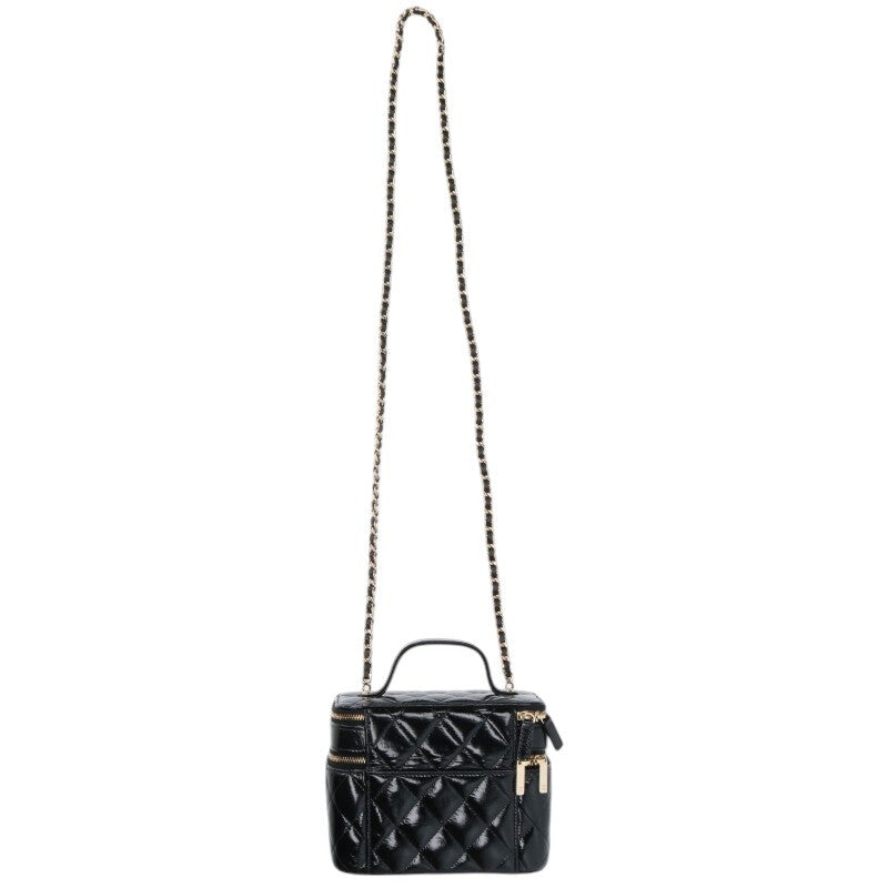 CHANEL Matelasse Vanity Quilted Shoulder Bag Size ONE SIZE