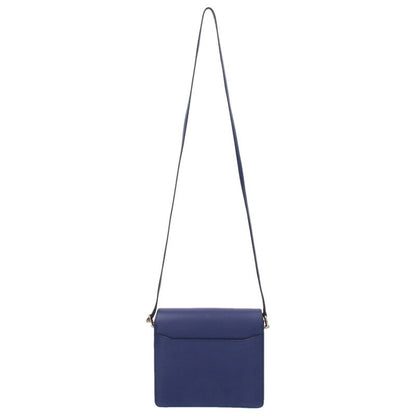 HERMES Roulis Leather Shoulder Bag Purple Size ONE SIZE