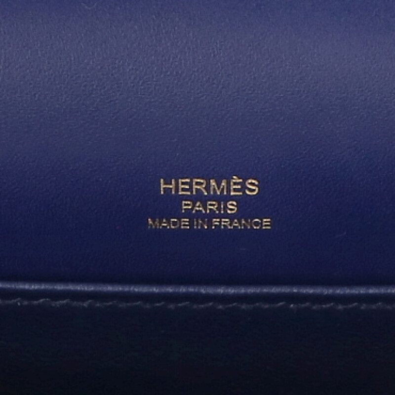 HERMES Roulis Leather Shoulder Bag Purple Size ONE SIZE