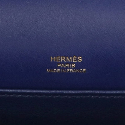 HERMES Roulis Leather Shoulder Bag Purple Size ONE SIZE