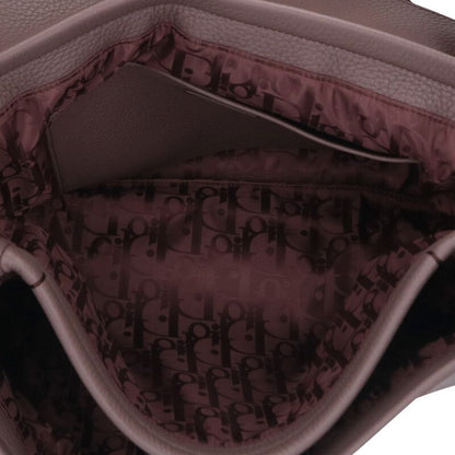 DIOR Pillow Calfskin 2-Way Shoulder Bag Brown Size ONE SIZE
