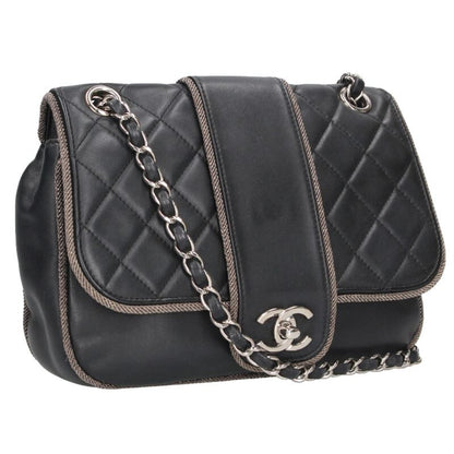 CHANEL Matelasse Lambskin Chain Shoulder Bag Size ONE SIZE