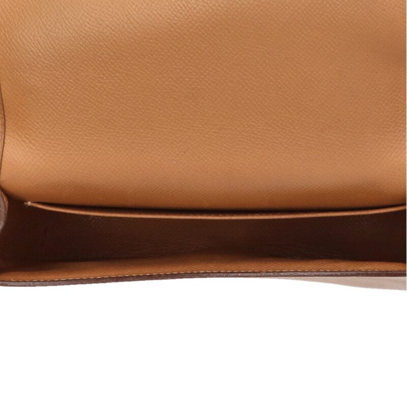 HERMES Double H Courchevel Leather GHW Bag Size ONE SIZE