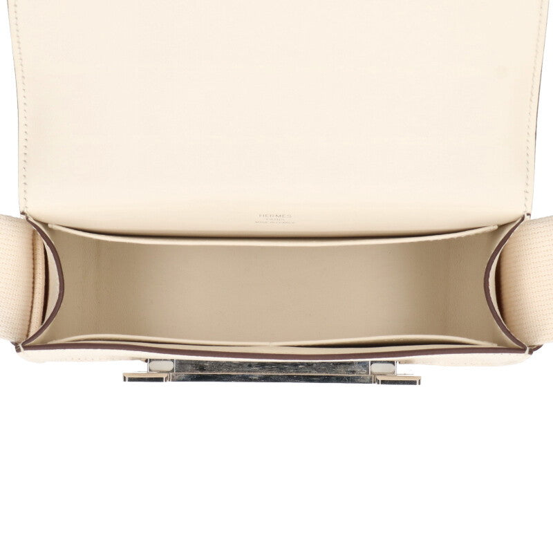 HERMES Geta U Stamp Chevre SVHW Nata Shoulder Size ONE SIZE