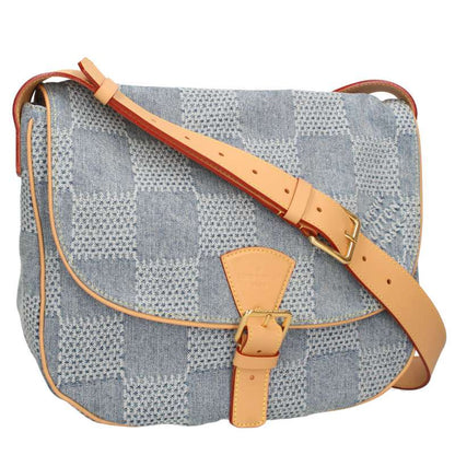 LOUISVUITTON Montsouris Messenger Damier Denim Bag Size MM