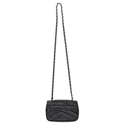 CHANEL Chevron V-Stitch Chain Shoulder Bag Size ONE SIZE