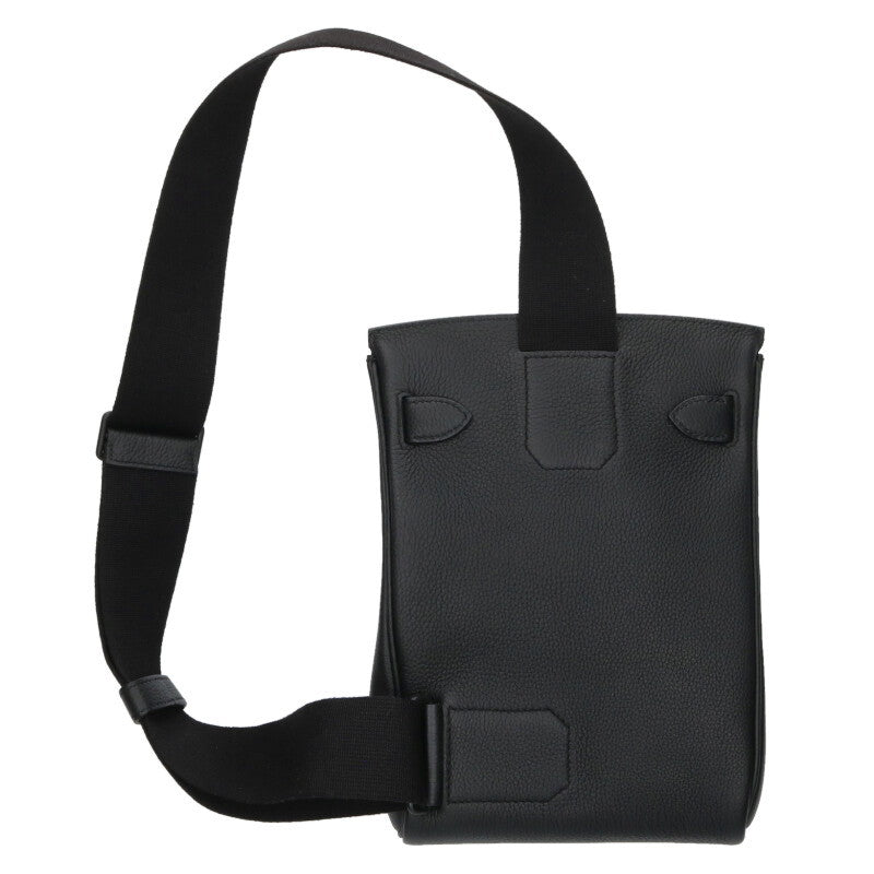 HERMES Akkad PM Togo So Black Shoulder Bag Size ONE SIZE