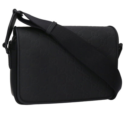 GUCCI GG Medium Messenger Shoulder Bag Black Size ONE SIZE