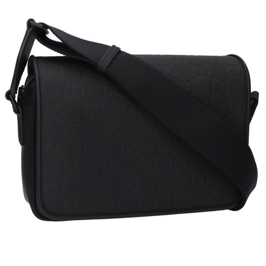 GUCCI GG Medium Messenger Shoulder Bag Black Size ONE SIZE