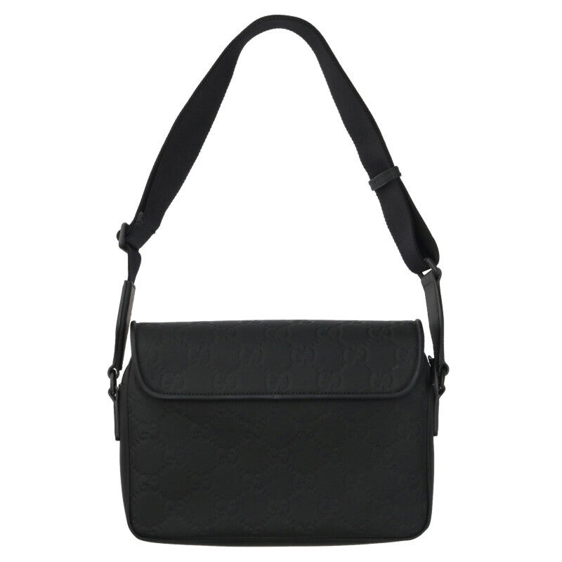 GUCCI GG Medium Messenger Shoulder Bag Black Size ONE SIZE