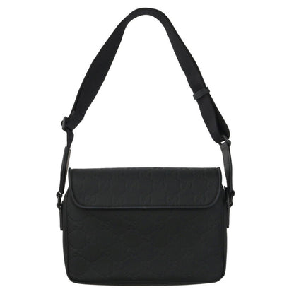 GUCCI GG Medium Messenger Shoulder Bag Black Size ONE SIZE